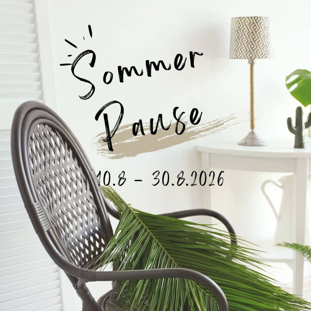 Ankündigung der Sommerpause